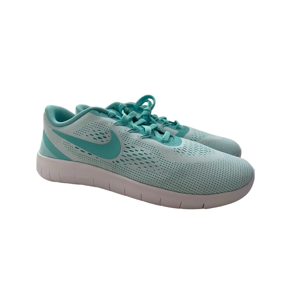 NWOB Woman’s Nike Free RN Run Shoes Turquoise Blue Size 7 6M/Y 24cm